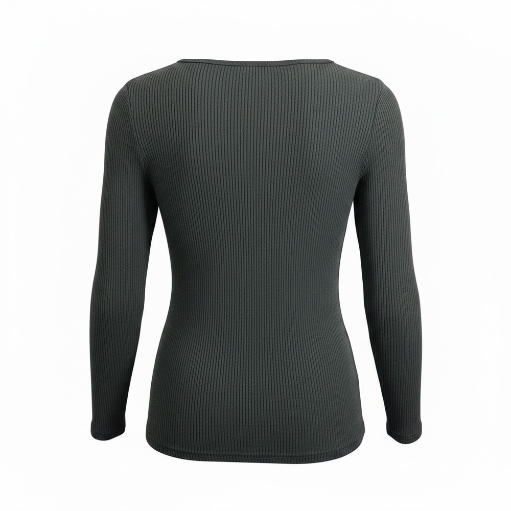 Robbie Bee Woman Black Ribbed Knit Rhinestone Star Sweater Plus 3X Scoop Neck - Picture 2 of 7
